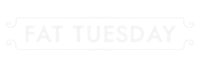 fat tuesday logo on a black background